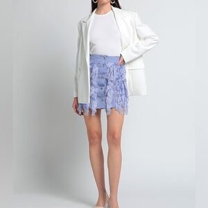 Lilac fringe skirt from Ganni size 38/ US 8